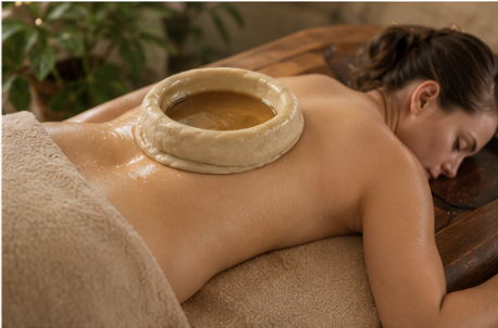 Karod Basti full spine oil therapy